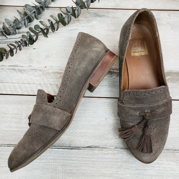 Dolce Vita Shoes - Dolce Vita Gray Suede Loafer Flats